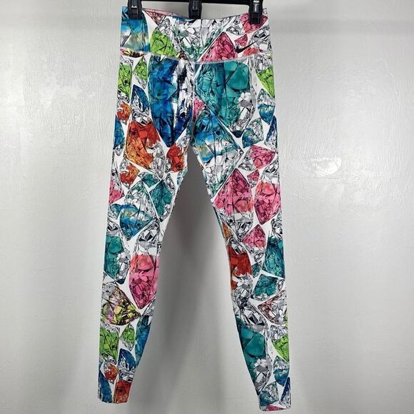 Nike Dri-FIT, Flatlock seams Power Mid Rise Training Tights Leggings size S - Picture 2 of 10